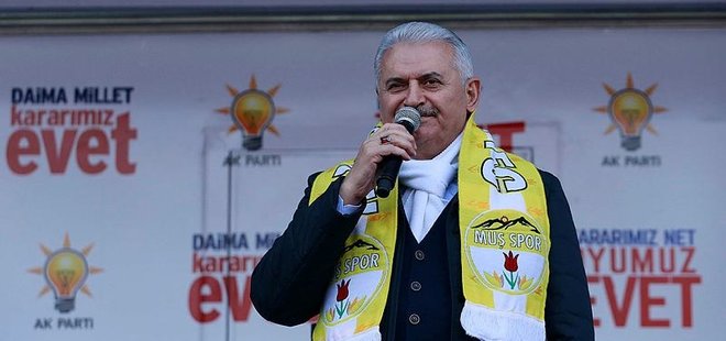 BAŞBAKAN YILDIRIM, MUŞ'TA HALKA SESLENDİ