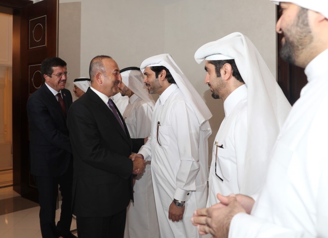 Mevlüt Çavuşoğlu ve Nihat Zeybekci Katar'da