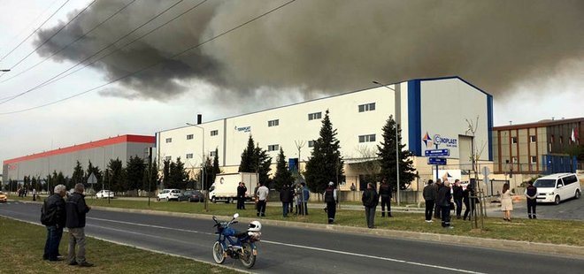 TEKİRDAĞ'DA FABRİKADA PATLAMA