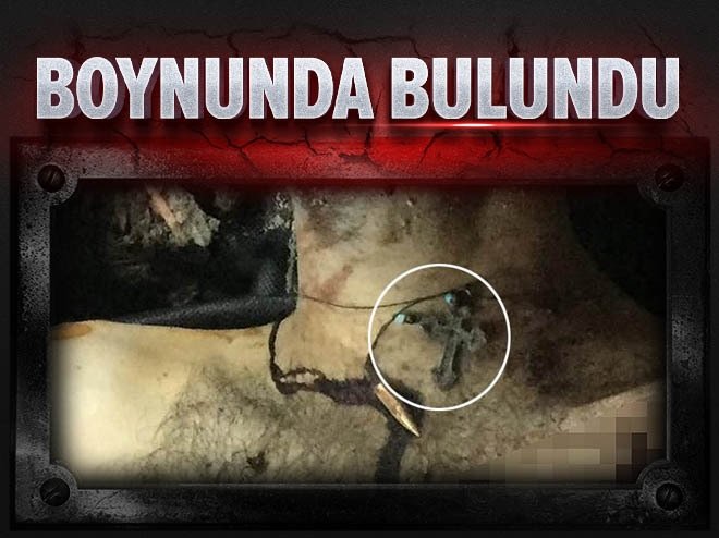 Etkisiz hale getirilen teröristin boynunda haç kolye bulundu