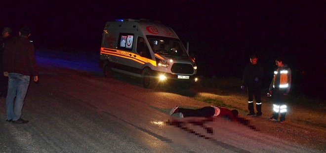 MANİSA'DA VAHŞET! BOĞAZINI KESİP YOL KENARINA ATTILAR