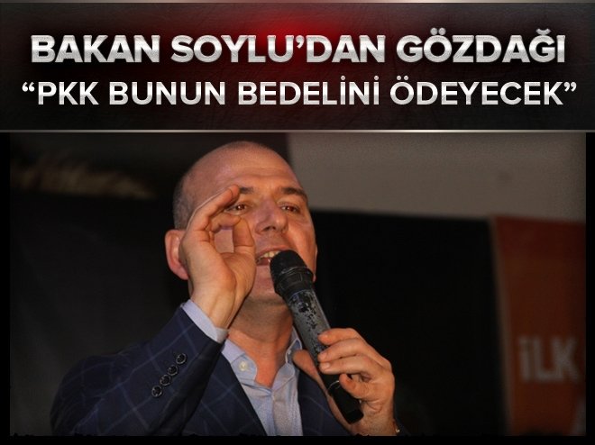 Bakan Soylu'dan PKK'ya: Bedelini ödeyecekler
