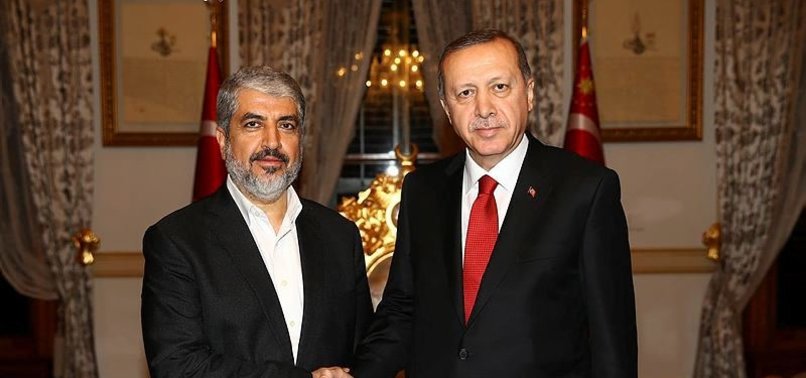 CUMHURBAŞKANI ERDOĞAN HAMAS LİDERİ MEŞAL'İ KABUL ETTİ