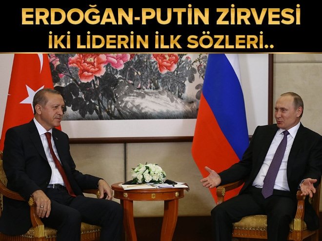 Erdoğan-Putin görüşmesi başladı