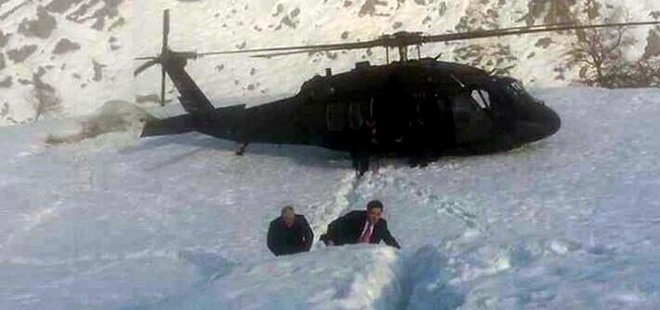 HELİKOPTERDEN İNENİ GÖRÜNCE ŞAŞIP KALDIK