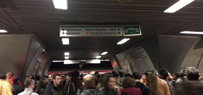 HACIOSMAN-YENİKAPI METRO HATTINDA AKSAMA