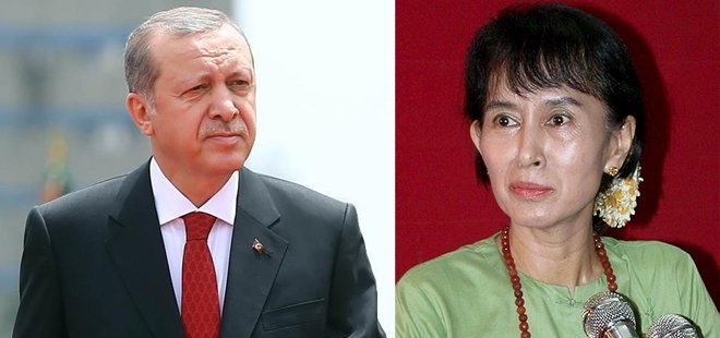 ERDOĞAN, MYANMAR LİDERİ İLE GÖRÜŞTÜ!