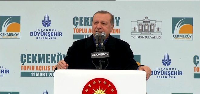 ERDOĞAN: 16 NİSAN, 15 TEMMUZ'UN HESABINI SORMA GÜNÜDÜR
