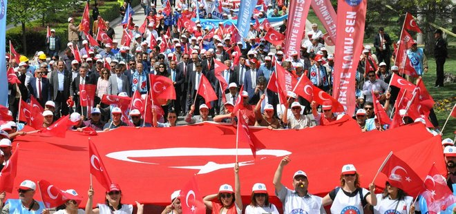 TÜRKİYE'DE 1 MAYIS KUTLAMALARINDAN MANZARALAR