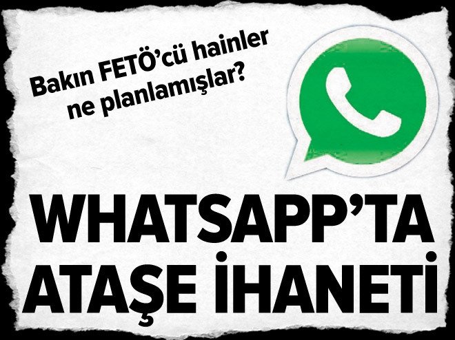WhatsApp’ta ataşe ihaneti!