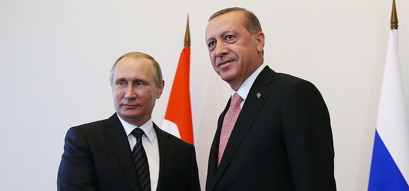 CUMHURBAŞKANI ERDOĞAN, PUTİN'LE GÖRÜŞTÜ