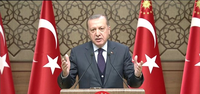 CUMHURBAŞKANI ERDOĞAN: MANŞETLERLE ÇARPIŞARAK BUGÜNLERE GELDİK