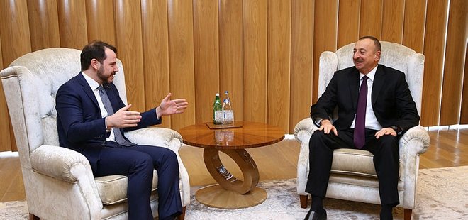 ALİYEV'LE GÖRÜŞEN ALBAYRAK: DÜNYAYA ÖRNEK TEŞKİL EDİYOR