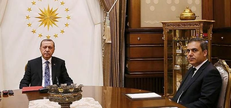 ERDOĞAN, MİT MÜSTEŞARI FİDAN'I KABUL ETTİ
