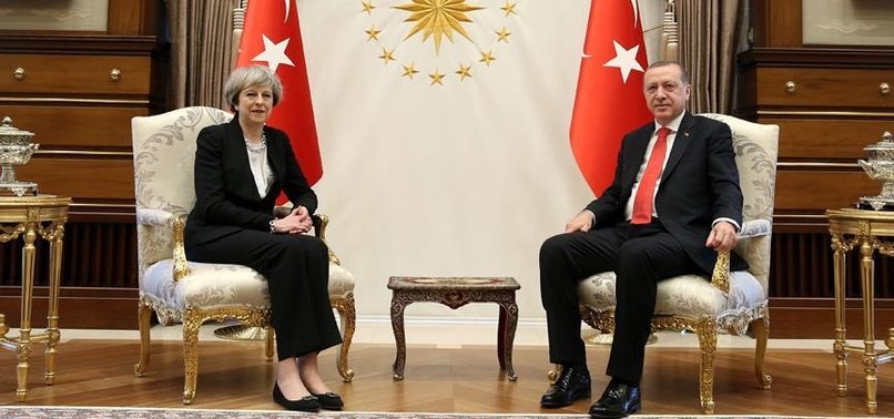 ERDOĞAN, İNGİLTERE BAŞBAKANI MAY'İ KABUL ETTİ