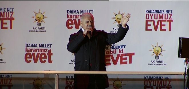 BAŞBAKAN YILDIRIM İZMİR'DE HALKA SESLENDİ