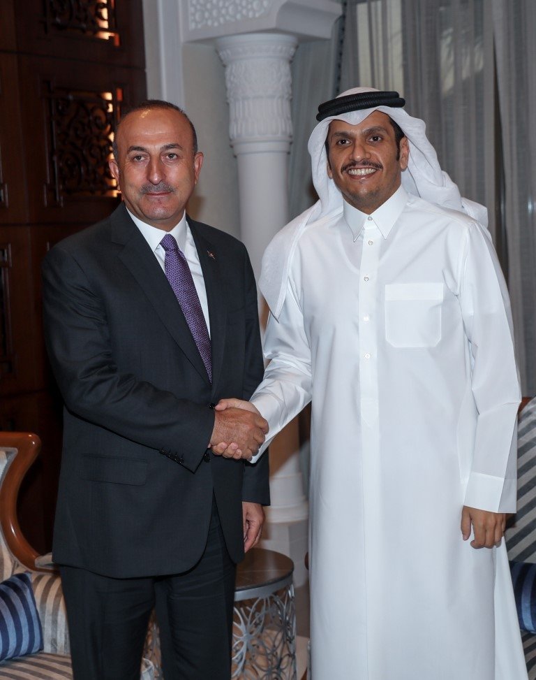 Mevlüt Çavuşoğlu ve Nihat Zeybekci Katar'da