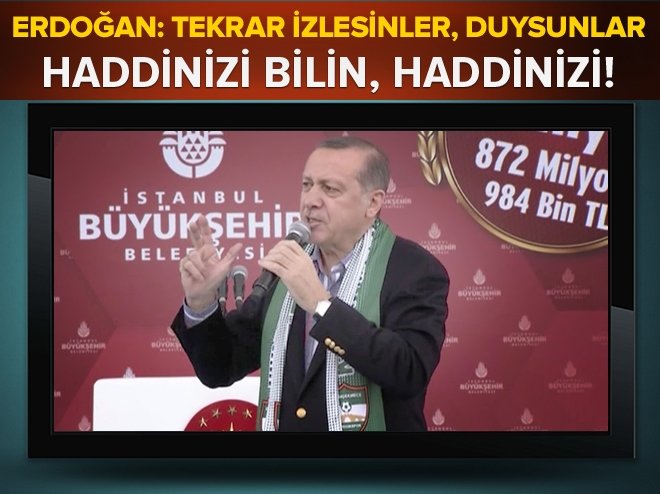 Erdoğan'dan AP'ye sert çıkış: Haddinizi bilin, haddinizi!
