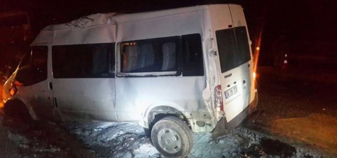 ASKERİ ARAÇLARIN GEÇİŞİ SIRASINDA TRAFİK KAZASI