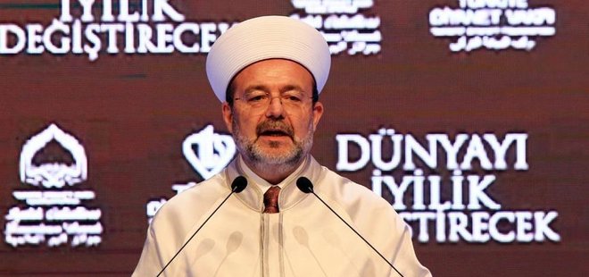 DİYANET İŞLERİ BAŞKANI GÖRMEZ'DEN PAPA'YA ÇAĞRI