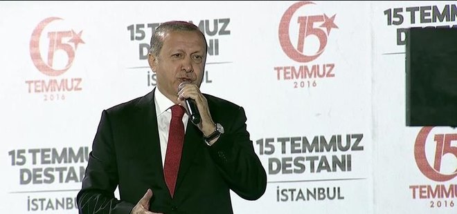 CUMHURBAŞKANI ERDOĞAN KONUŞUYOR