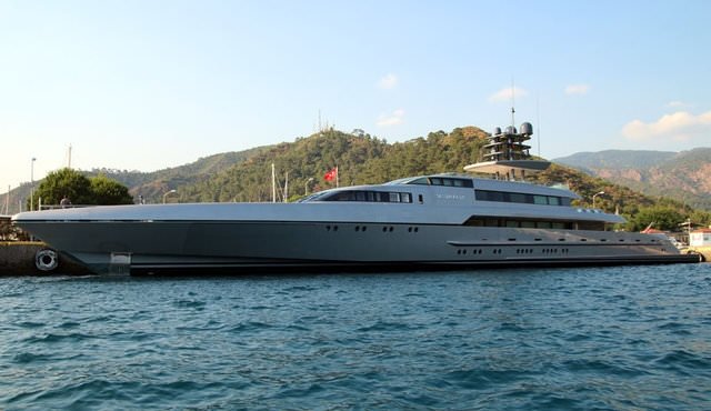 80 milyon euroluk yat, Muğla'da