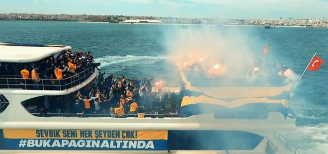 TARAFTARLAR FİNAL FOUR'A TEKNELERLE AKIN ETTİLER