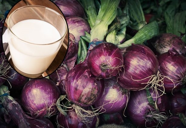 Mor soğan ve süt karışımının faydaları