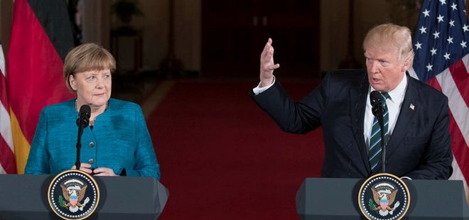 TRUMP'TAN MERKEL'E SERT HATIRLATMA!
