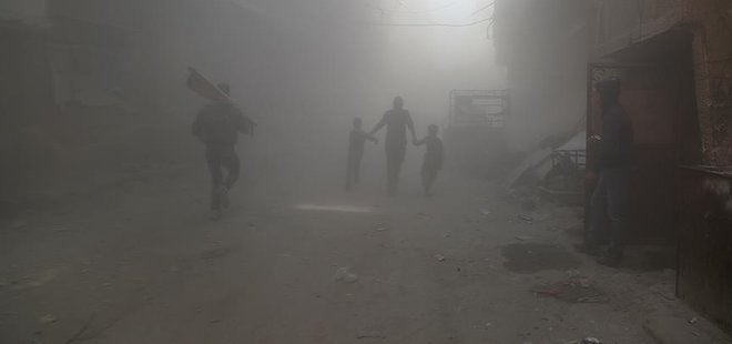 ESAD YİNE ÇOCUKLARI BOMBALADI