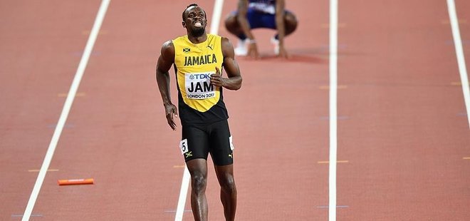 USAİN BOLT' YARIŞI TAMAMLAYAMADI!