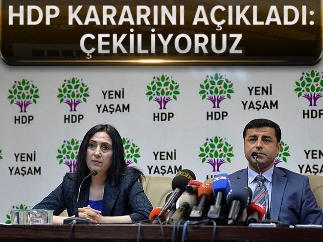 HDP kararını verdi! Çekiliyorlar