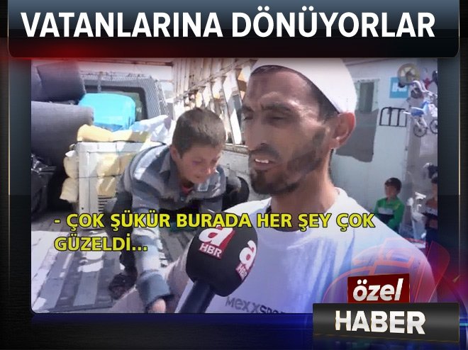 Vatanlarına dönüyorlar