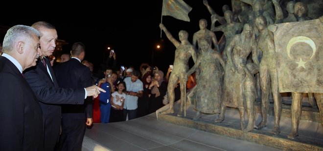 CUMHURBAŞKANI ERDOĞAN'DAN ANLAMLI ZİYARET