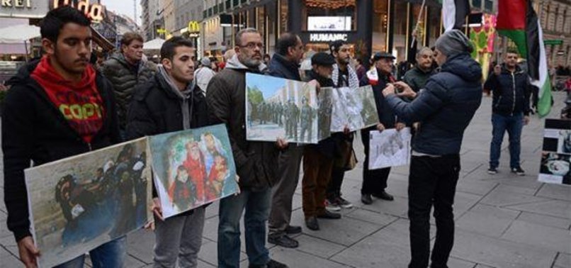 AVUSTURYA'DA İSRAİL'İN GAZZE ABLUKASINA PROTESTO
