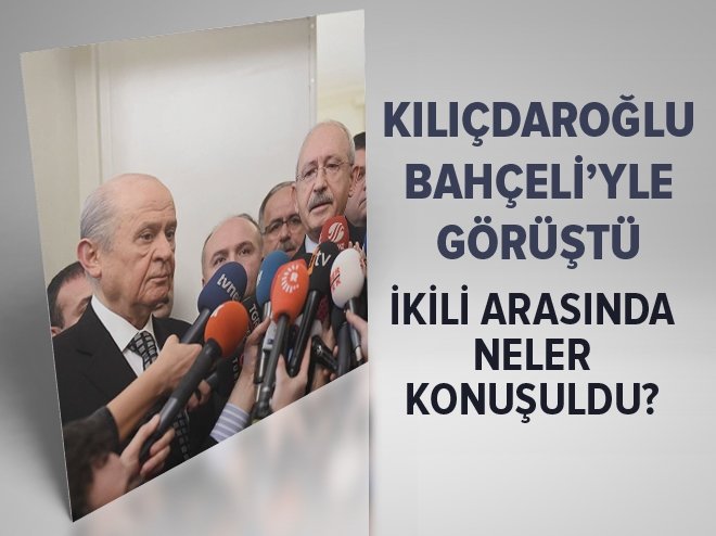 Kılıçdaroğlu ile Bahçeli Meclis'te görüştü