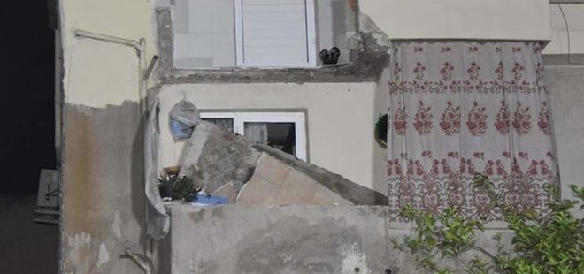 YEMEK YERKEN ÜZERLERİNE BALKON ÇÖKÜNCE...