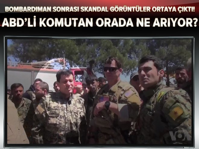 ABD'li komutan PKK'lı teröristlerle!