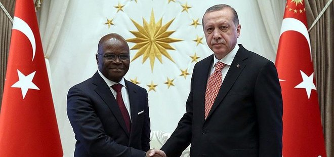 ERDOĞAN, BENİN DIŞİŞLERİ BAKANI'NI KABUL ETTİ