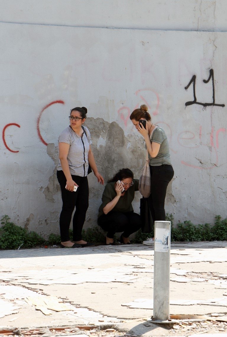 Ege'de meydana gelen deprem sonrası ilk fotoğraflar