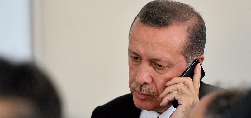 CUMHURBAŞKANI ERDOĞAN'DAN MERKEL'E TAZİYE TELEFONU