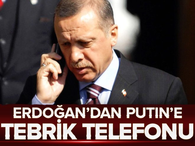 Cumhurbaşkanı Erdoğan'dan Putin'e tebrik telefonu