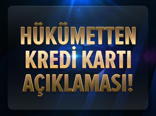 Nurettin Canikli'den 'kredi kartı' açıklaması!