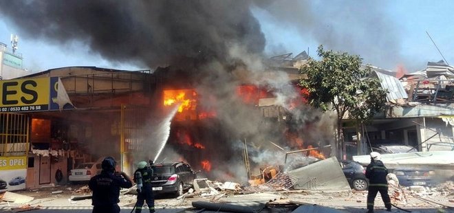 SANAYİ SİTESİNDE PATLAMA! YARALILAR VAR