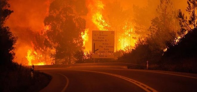 PORTEKİZ'DEKİ ORMAN YANGININDA BİLANÇO ARTIYOR: 63 ÖLÜ, 135 YARALI!