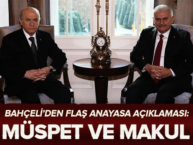 Devlet Bahçeli'den anayasa açıklaması