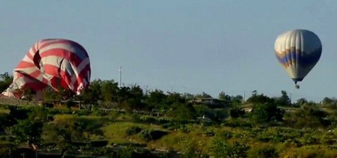 KAPADOKYA'DA 3 BALON SERT İNİŞ YAPTI! 41 YARALI VAR...