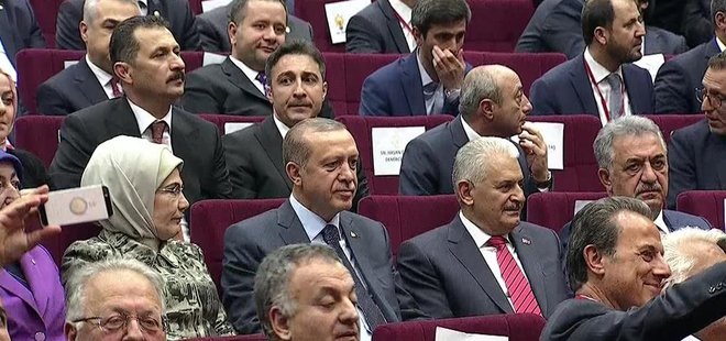 CUMHURBAŞKANI ERDOĞAN 979 GÜN SONRA AK PARTİ'DE