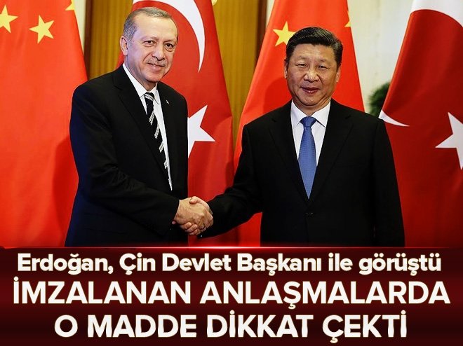 Erdoğan, Çin Devlet Başkanı ile görüştü